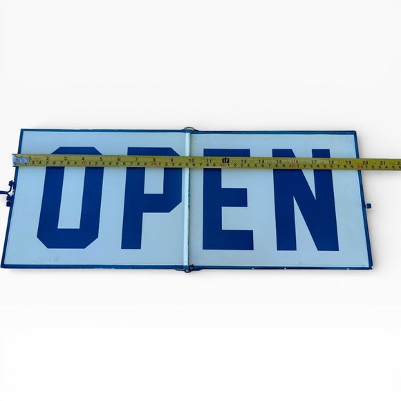Vintage Open & Closed flip style Metal Sign • 19.75 inches by 8 inches - Picture 16 of 17